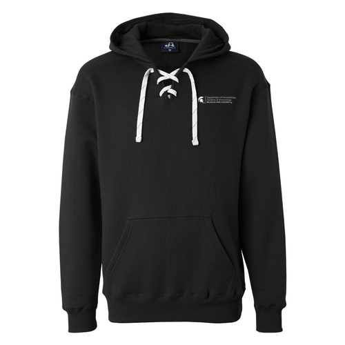 J America Sport Lace Hooded Sweatshirt -- Black