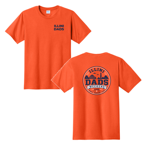 Illini Dads Short Sleeve Tee -- Orange