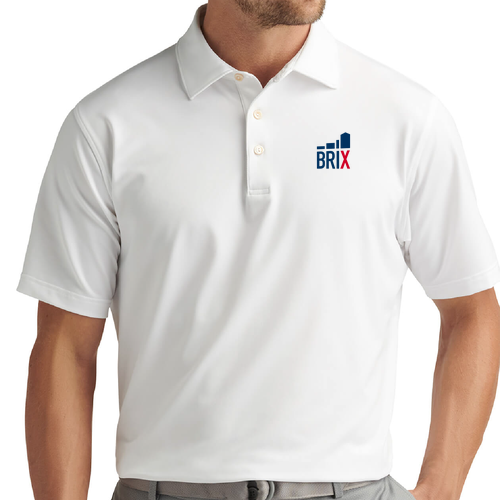 Peter Millar Men's Solid Performance Polo -- White