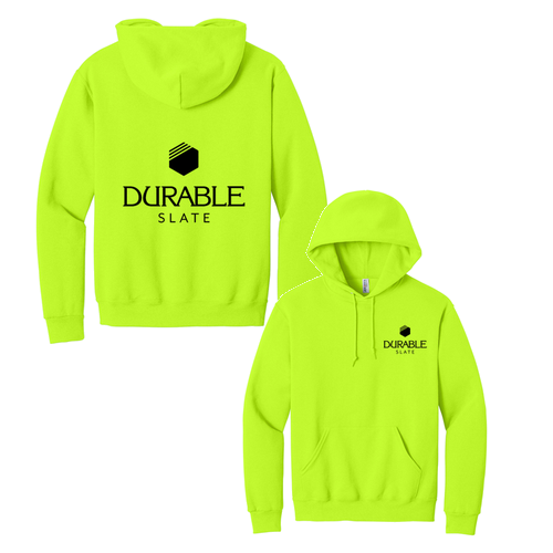 Jerzees 8 oz 50/50 Nublend Adult Hooded Sweatshirt -- Safety Green