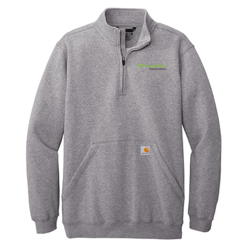 Carhartt Midweight 1/4-Zip Mock Neck Sweatshirt -- Heather Grey