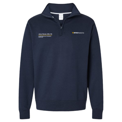 Champion Powerblend Quarter-Zip Sweatshirt -- Navy
