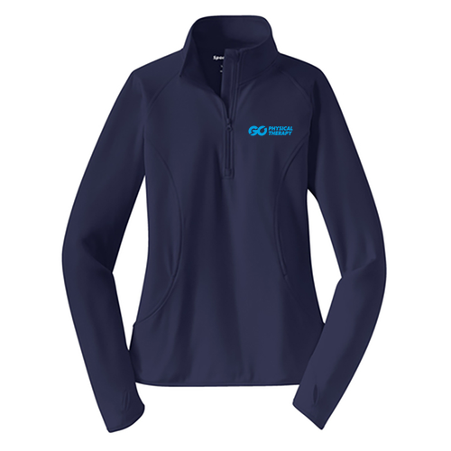 Sport Tek Ladies Sport Wick Stretch Half Zip Pullover -- True Navy