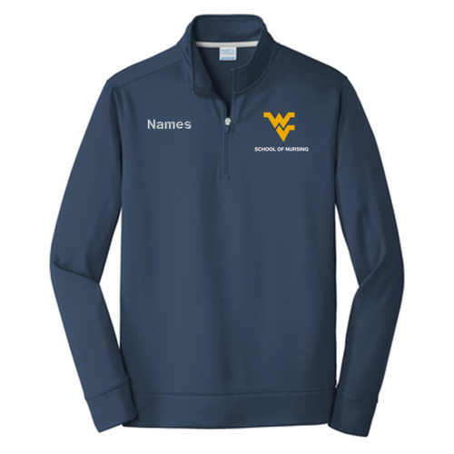 Port & Company Performance Fleece 1/4-Zip Pullover Sweatshirt -- Deep Navy