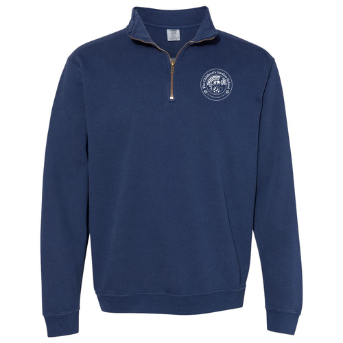 Comfort Colors Adult Quarter Zip Sweatshirt -- True Navy