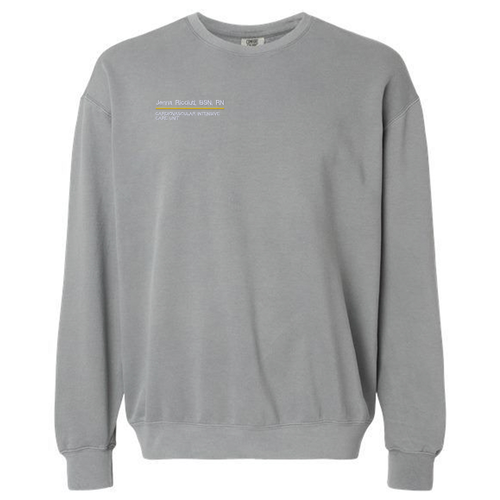 Comfort Colors Lightweight Adult Ringspun Crewneck Sweatshirt -- Grey
