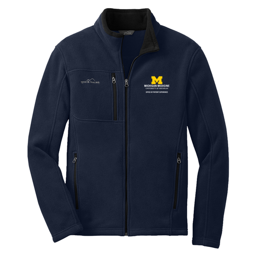 Mens/Unisex Eddie Bauer Full Zip Fleece Jacket -- River Blue Navy