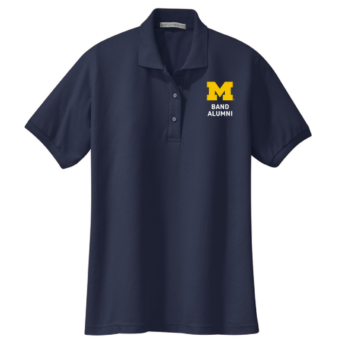 Ladies Port Authority Silk Touch Sport Shirt. -- Navy