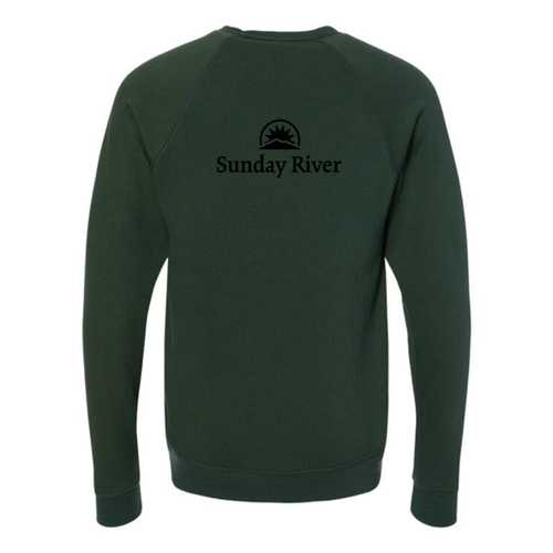 Sunday River Logo 2 Black Ink -- Crewneck Sweatshirt Forest