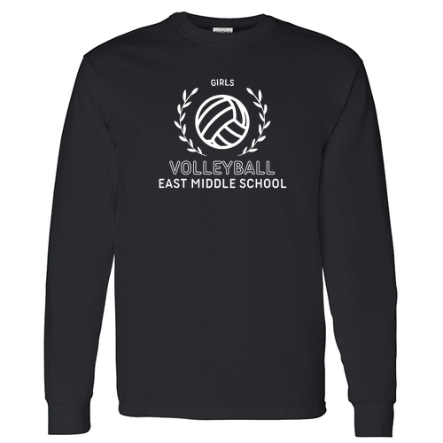 Gildan Heavy Cotton Longsleeve Basic T-Shirt -- Black