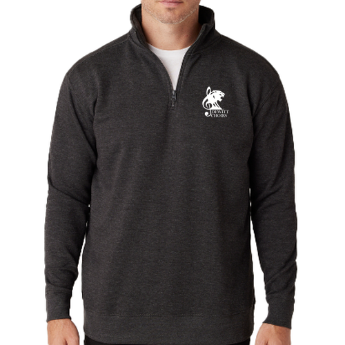 Cotton Heritage Quarter-Zip Fleece -- Charcoal Heather