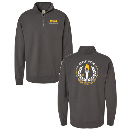 Comfortwash Unisex Fleece Quarter-Zip Sweatshirt -- New Railroad