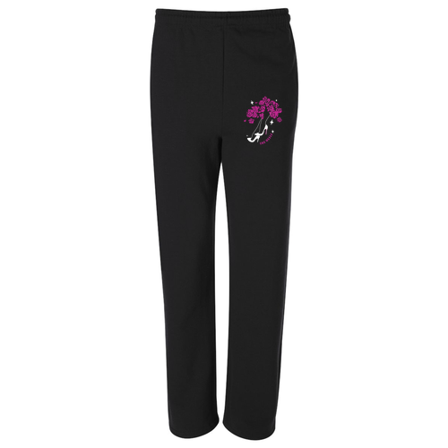 Jerzees Open Bottom Sweatpants w. Pockets -- Black