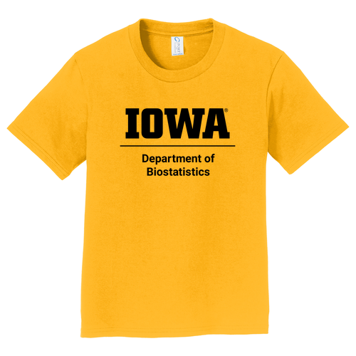 Biostatistics Port and Company Youth Fan Favorite Tee -- Bright Gold