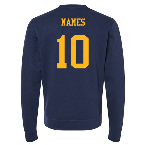 J. America BTB Fleece Crew -- True Navy