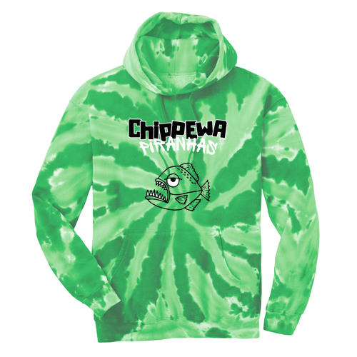 Mens/Unisex Port & Company Essential Tie Dye Pullover Hooded Sweatshirt -- Kelly