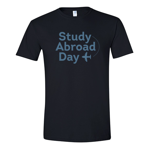Gildan SoftStyle T-Shirt Black Study Abroad Day