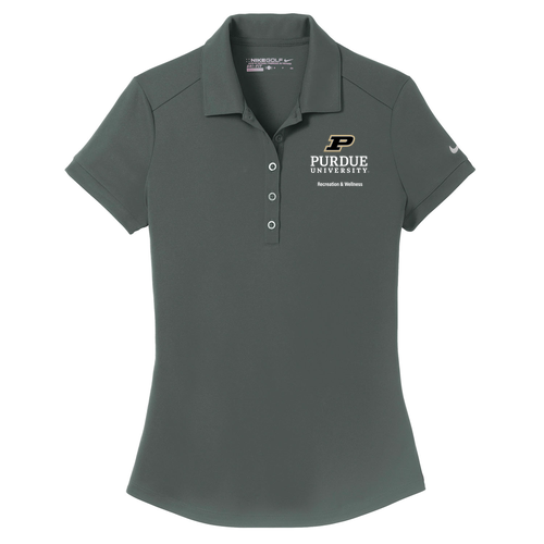 Nike Golf Ladies DriFit Smooth Performance Modern Fit Polo -- Anthracite