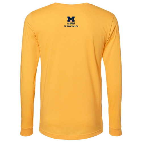 Bella Canvas Soft Fitted CVC Long Sleeve Tee -- Heather Yellow Gold