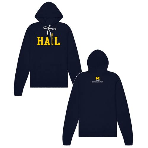 Bella Canvas Soft Sponge Fleece Hoodie -- Navy, Theater Marquee