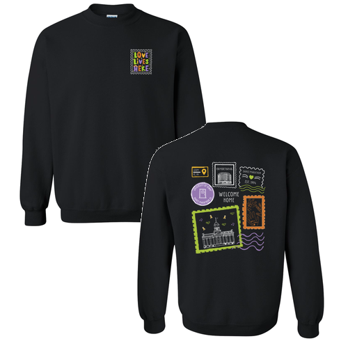 Gildan Heavy Blend Crew Neck Sweatshirt -- Black