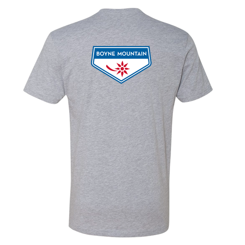 Boyne Mountain Logo 2 Full Color -- Short Sleeve Heather Grey