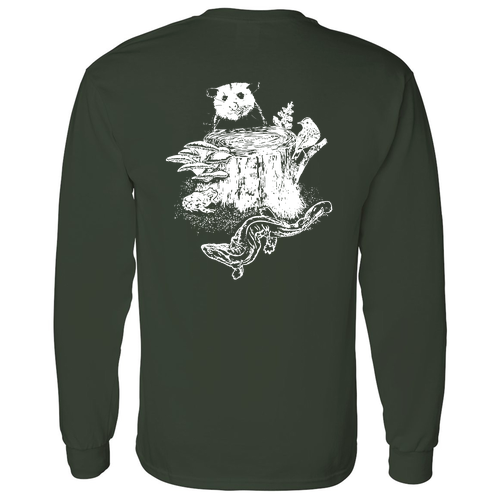 Gildan Heavy Cotton Longsleeve Basic T-Shirt -- Forest Green