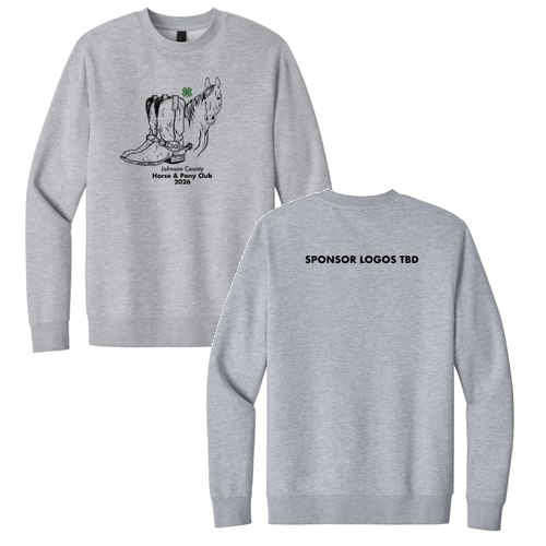 District V.I.T. Fleece Crew -- Light Heather Grey