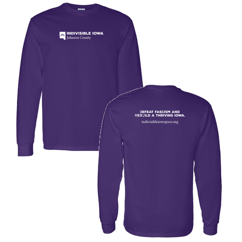 Gildan Heavy Cotton Longsleeve Basic T-Shirt -- Purple