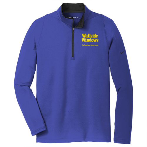 Nike Golf Dri FIT Stretch Half Zip Cover Up -- Deep Royal Blue / Black