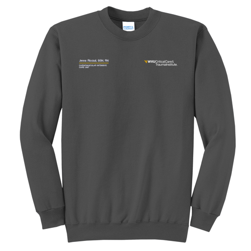 Port and Company Classic Crewneck Sweatshirt -- Charcoal