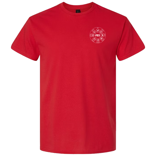 Adults Courage House Gildan Heavy Cotton Basic T-Shirt -- Red
