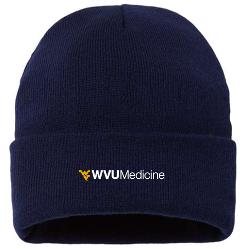 Sportsman Sherpa Lined 12 Cuffed Beanie -- Navy