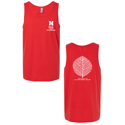 Adult Go Beyond Walls Tank -- Red