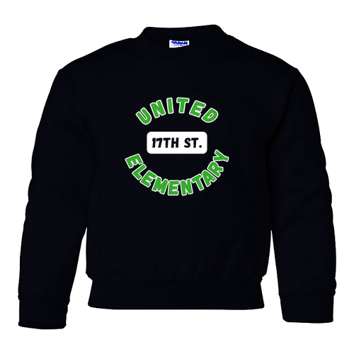 Gildan Heavy Blend Youth Crew Neck Sweatshirt -- Black