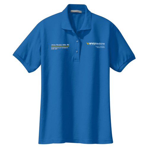 Garrett Regional Medical Center Port Authority Ladies Silk Touch Sport Shirt -- Royal