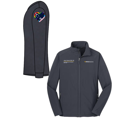 Gender Care Heart Port Authority Core Soft Shell Jacket -- Battleship Grey