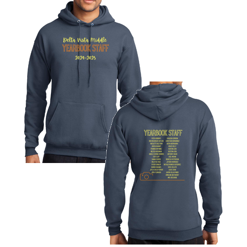 Port and Company Core Fleece Pullover Hooded Sweatshirt -- Steel Blue