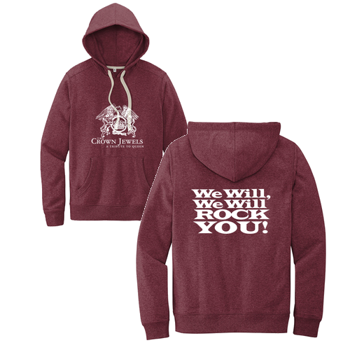 District Re-Fleece Hoodie -- Maroon Heather