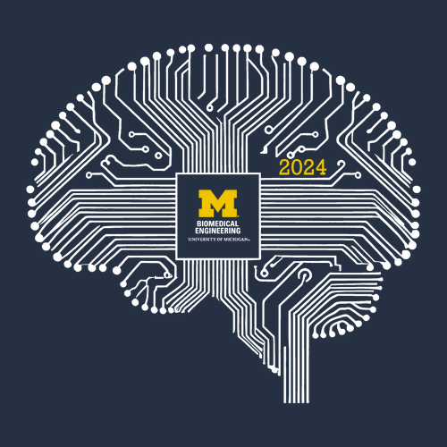 Gildan SoftStyle Fitted T-Shirt -- Navy, Brain Logo