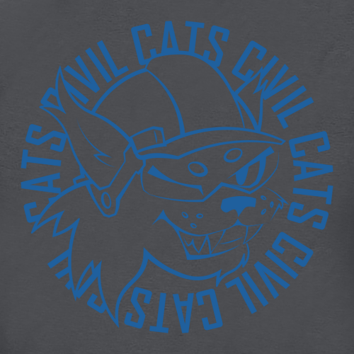 Bella Canvas Ladies Racerback Cropped Tank -- Blue Print Dark Grey Heather