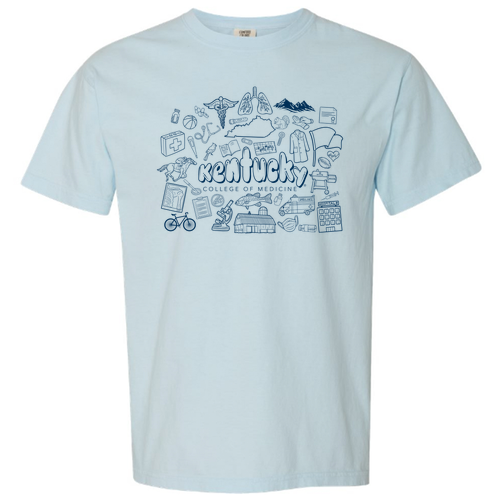 Comfort Colors Ringspun Garment Dyed T Shirt -- Chambray