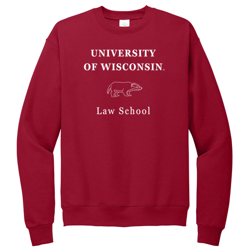 Hanes EcoSmart Crewneck Sweatshirt -- Deep Red