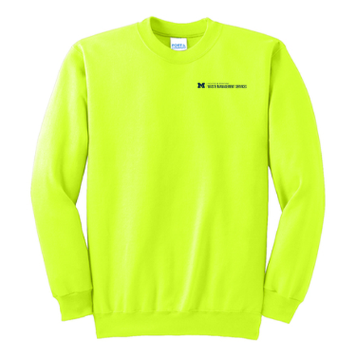 Port and Company Crewneck Sweatshirt -- Safety Green, $32