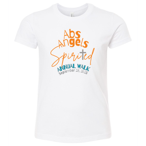 YOUTH -- Bella+Canvas Short Sleeve Tee -- Solid White Blend