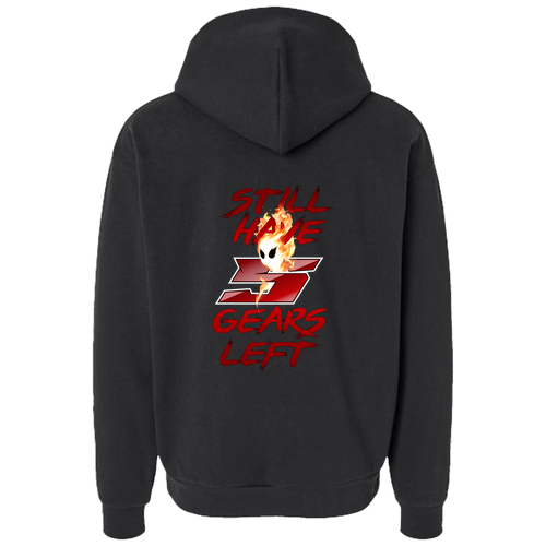 Independent Trading Co. Mainstreet Hooded Sweatshirt -- Black -- Red