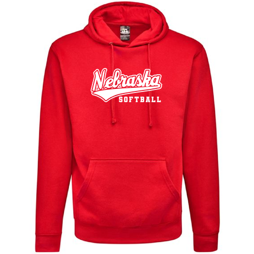Softball Script Adult Hooded Sweatshirt