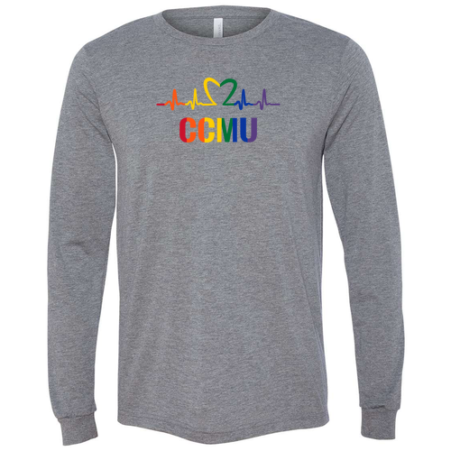 Mens/Unisex Bella+Canvas Soft Fitted Triblend Long Sleeve Tee -- Grey TriBlend