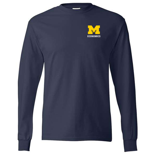 Hanes Adult 6 oz. Authentic-T Long-Sleeve T-Shirt -- Navy