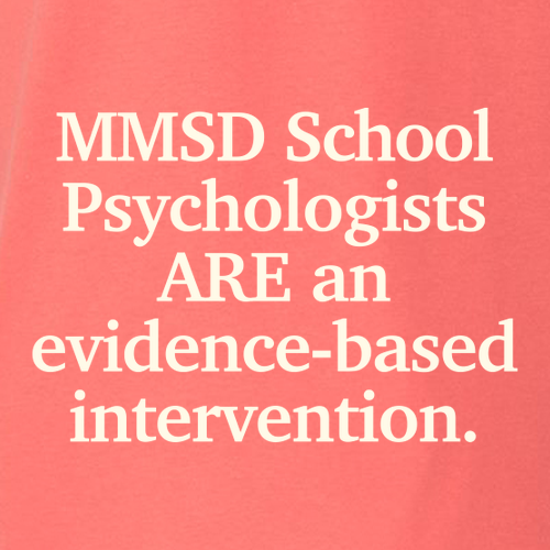 MMSD School Psychologist T-Shirt -- Coral Silk